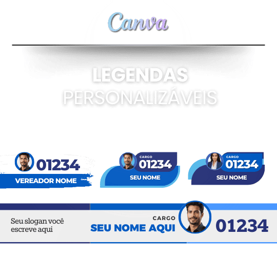 Pack Campanha Politica Artes para Redes Sociais, Legendas Instagram Reels Animados e Posts, Kit Político de Design no Canva Para Campanhas Eleitorais e Políticas
