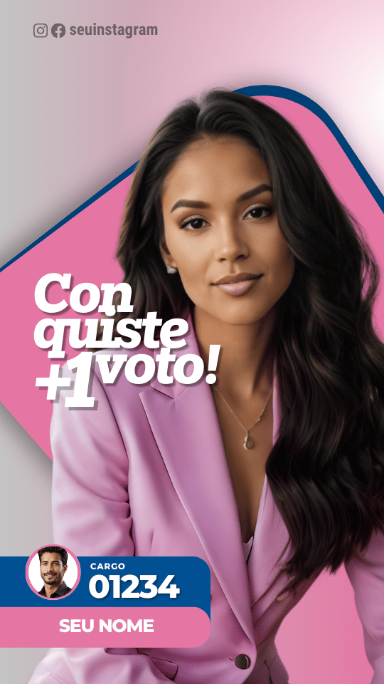 Pack Campanha Politica Eleitoral Design Completo Canva Criativos Instagram e Facebook KitPolitico Partidos de Mulheres União Brasil PLMulher Democratas Mulher PRTB Mulher Rosa e Azul