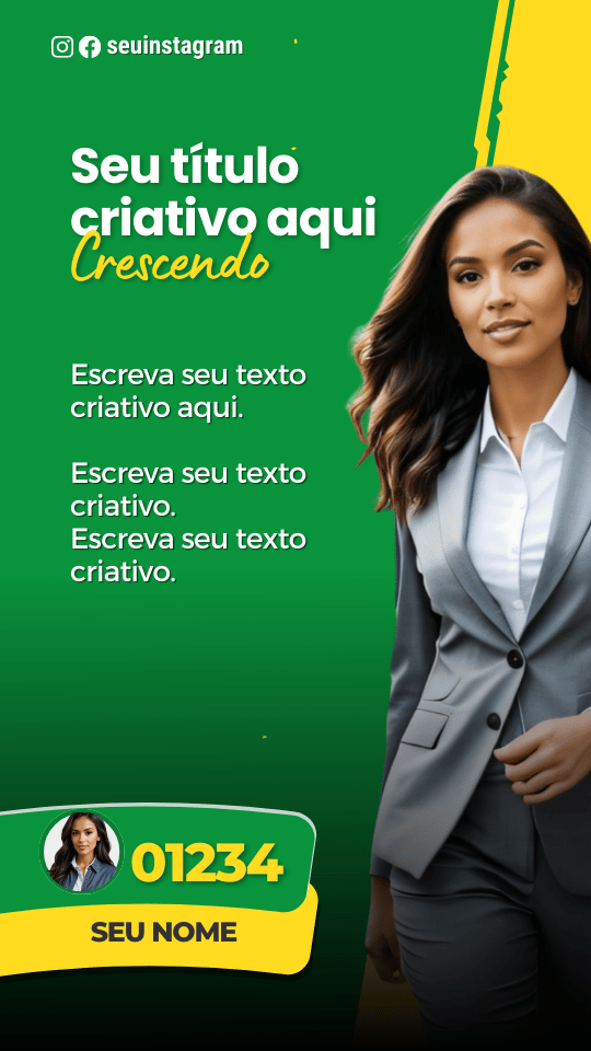 Pack Campanha Politica Eleitoral Design no Canva Templates para Redes Sociais Instagram Reels Kit Político MDB Verde Preto Vermelho e Amarelo