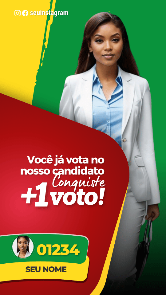 Pack Campanha Politica Eleitoral Design no Canva Templates para Redes Sociais Instagram Reels Kit Político MDB Verde Preto Vermelho e Amarelo