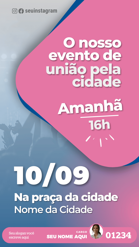 Pack Campanha Politica Eleitoral Design Completo Canva Criativos Instagram e Facebook KitPolitico Partidos de Mulheres União Brasil PLMulher Democratas Mulher PRTB Mulher Rosa e Azul