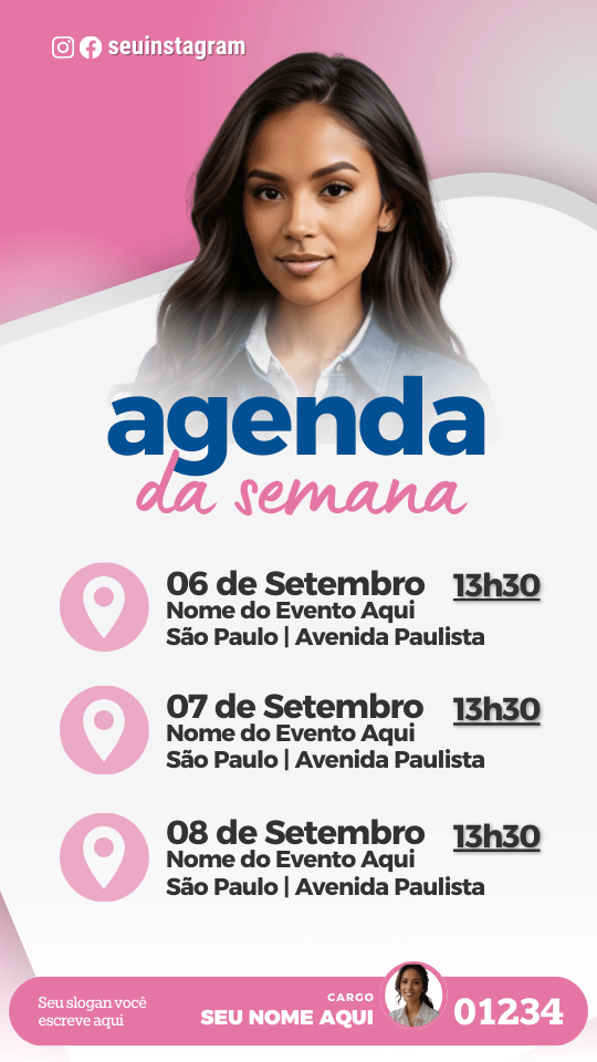 Pack Campanha Politica Eleitoral Design Completo Canva Criativos Instagram e Facebook KitPolitico Partidos de Mulherer PLMulher Democratas Mulher PRTB Mulher Rosa e Azul